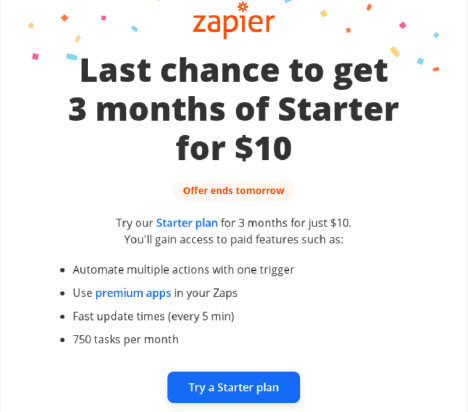 Zapier - customer engagement